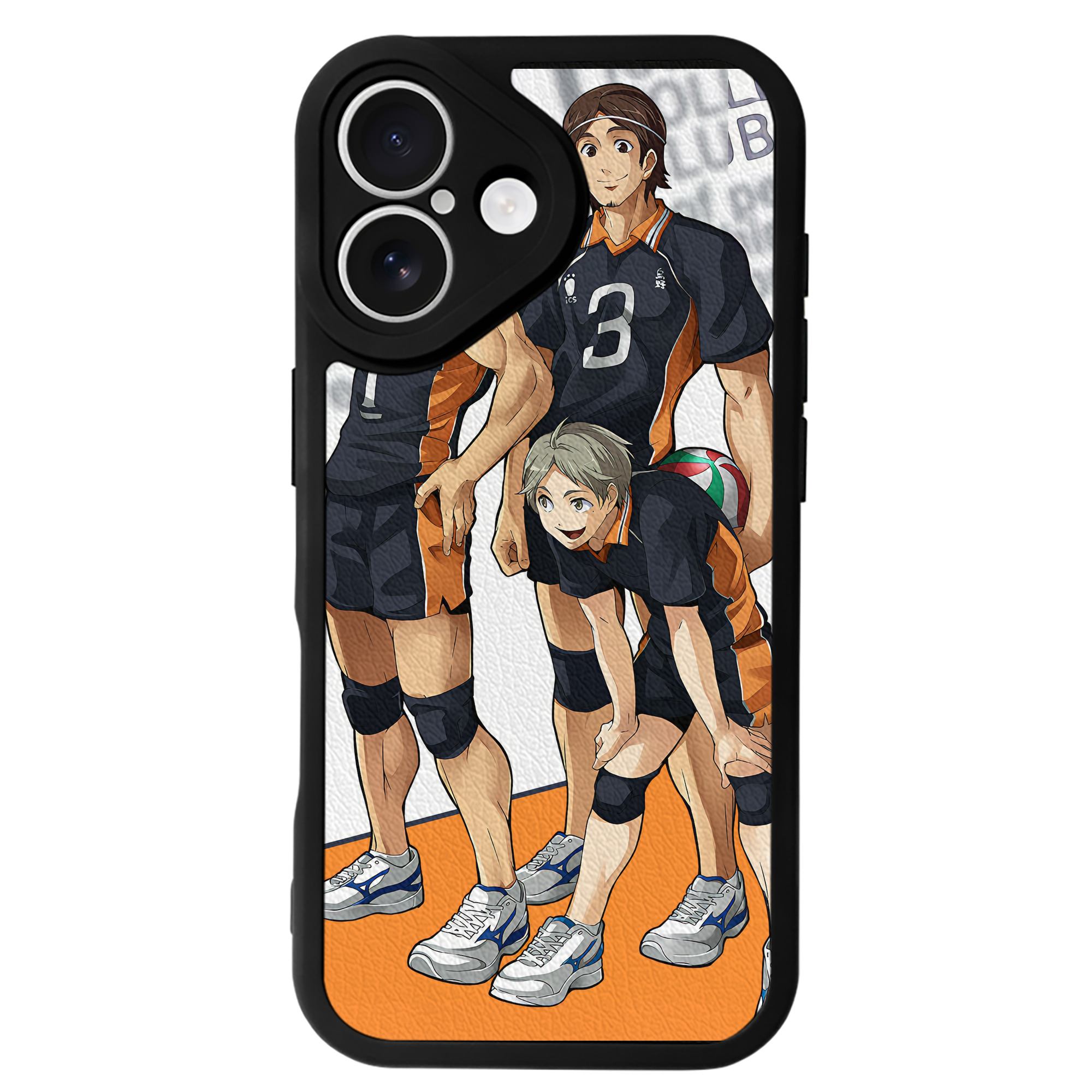 （画像用） ハイキュー!! Haikyu!! 【iPhone 16シリーズ対応】シリコンスマホケース（レザー調） 材質：シリコン